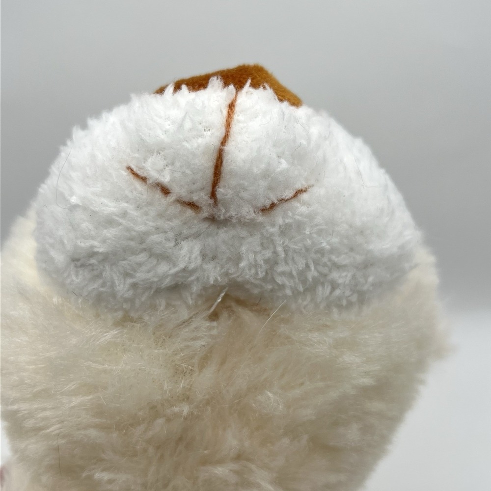 Plush Greenbrier Fuzzy Friend White Bear 12" Brown Nose Sewn Eyes Stuffed Animal - Picture 7 of 9